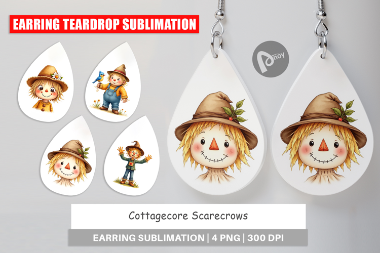 Cottagecore Scarecrows Earring