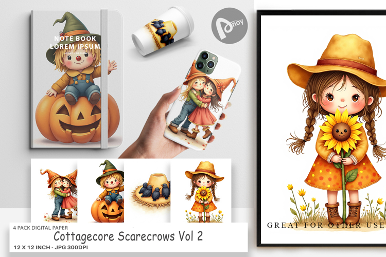 Scarecrows Clipart Image 13