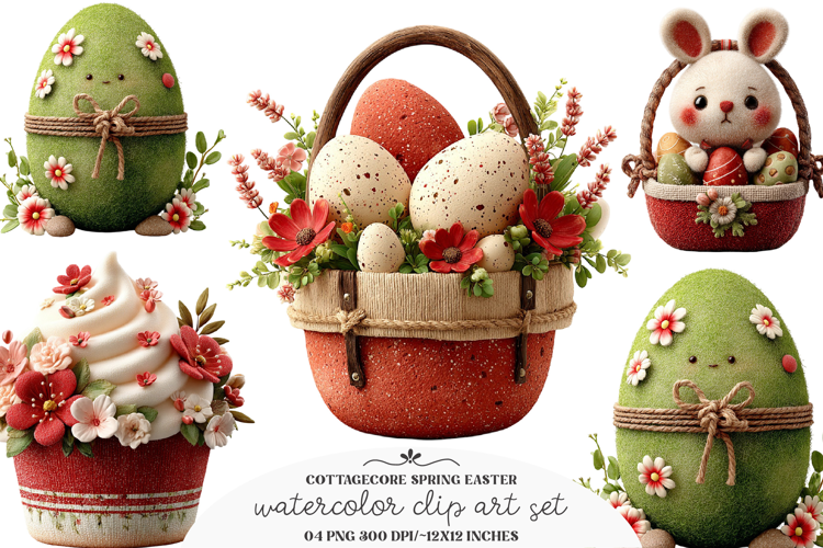 Cottagecore Spring Easter Png
