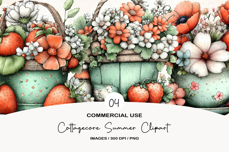 Cottagecore Summer Clipart