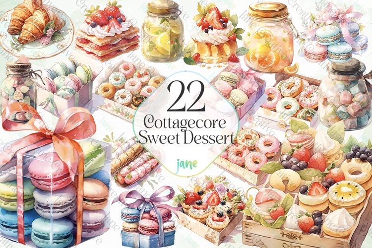 Cottagecore Sweet Dessert Sublimation