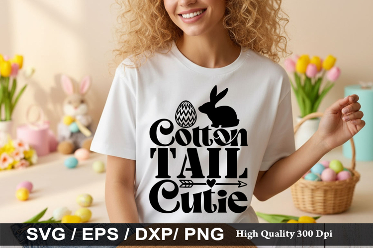 Cotton Tail Cutie - Easter SVG Design