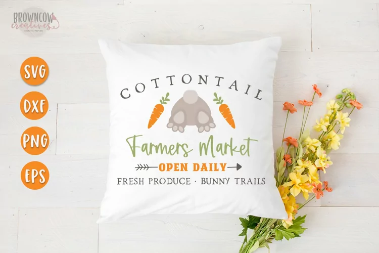 Cottontail Farmers Market Spring/Easter SVG