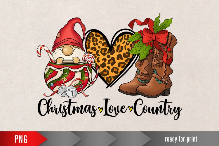 christmas love country, christmas country, gnome png