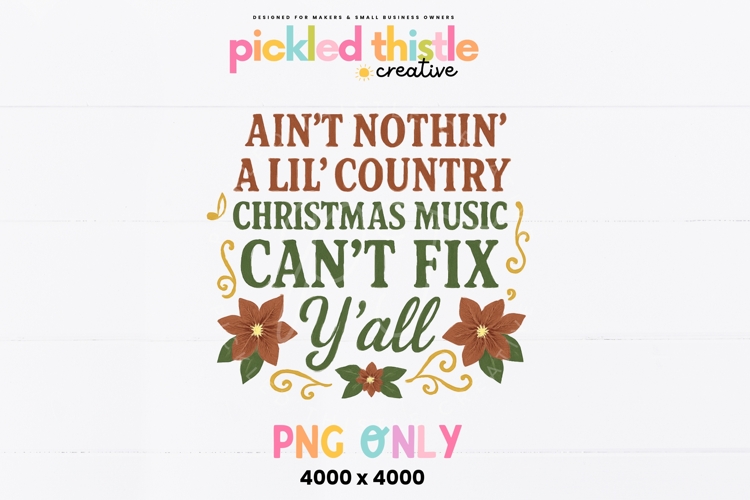Rustic Holiday Quote PNG, Country Christmas
