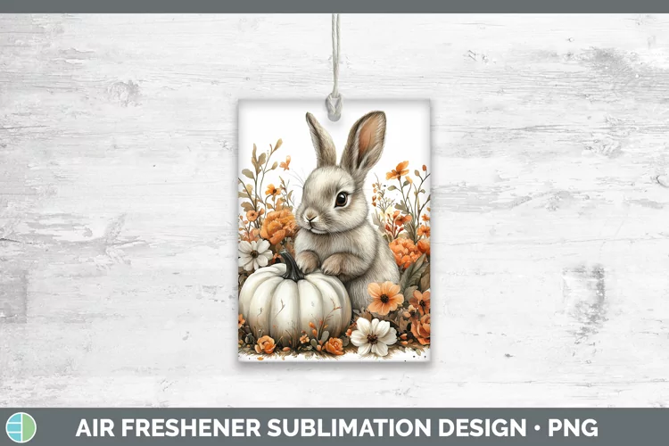 Country Pumpkin Bunny Air Freshener Sublimation Car Freshene