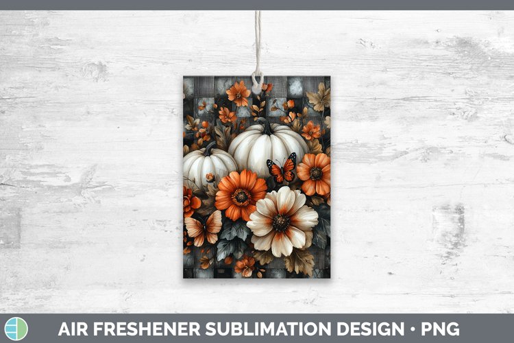 Country Pumpkin Butterflies Air Freshener Sublimation Car Fr