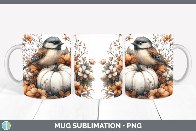 GorgeousCountry Pumpkin Mug Wrap design.
