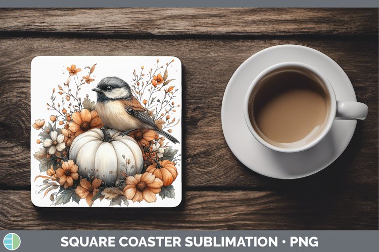 GorgeousCountry Pumpkin Square Coaster design.