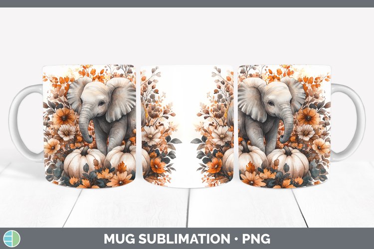 GorgeousCountry Pumpkin Mug Wrap design.