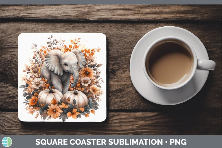 GorgeousCountry Pumpkin Square Coaster design.