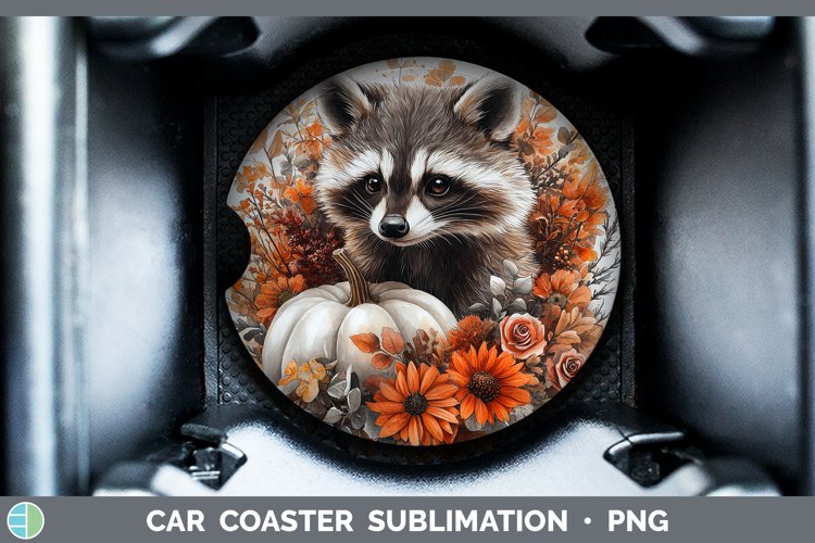 GorgeousCountry Pumpkin Car Coaster design.