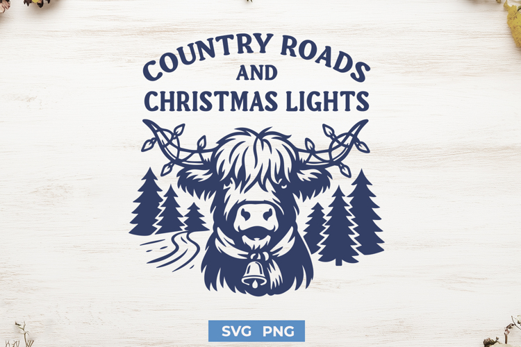 Christmas Cow Svg Image 3