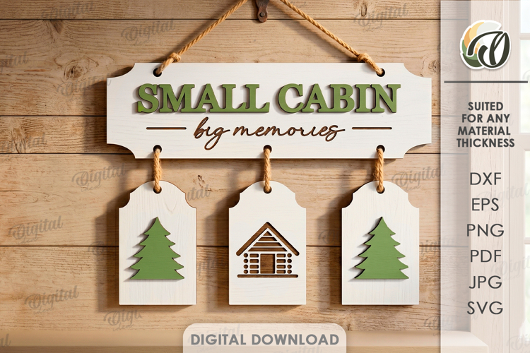 3D Country Wall Sign Laser Cut. Wall Hanger SVG