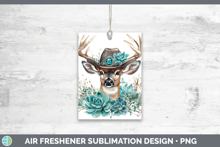 Country Western BS02 Deer Air Freshener Sublimation Car Fres