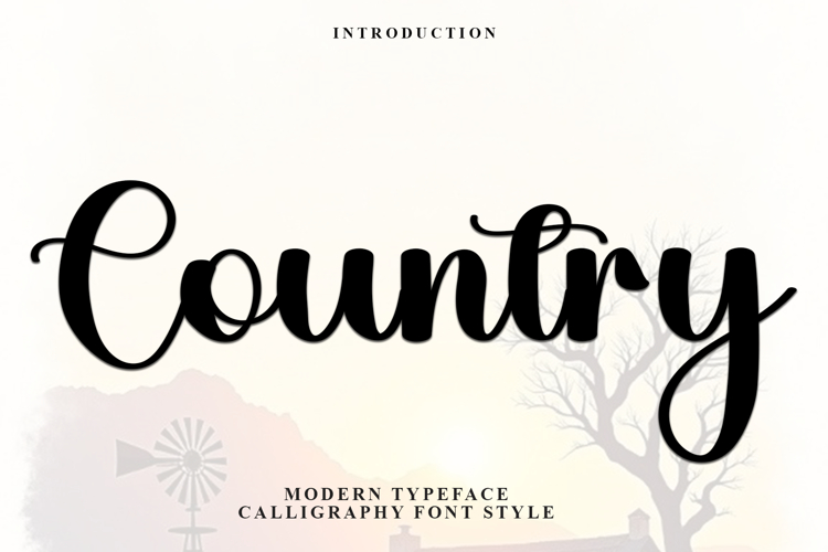 Country Font Image 21