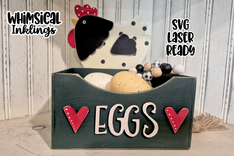 Country Egg Box Laser SVG