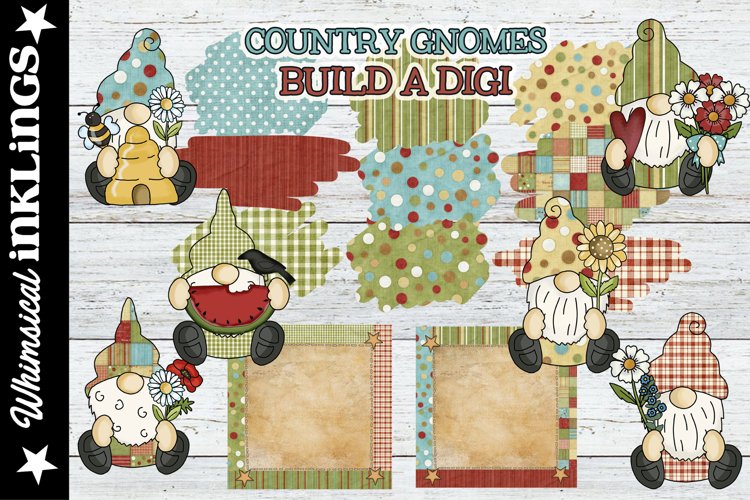 Country Gnome Build A Digi Sublimation Set