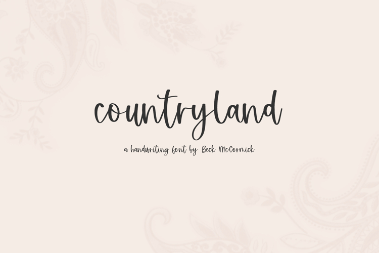 Countryland Script