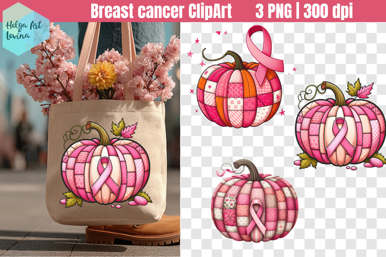 Patchwork Breast Cancer Sublimation PNG