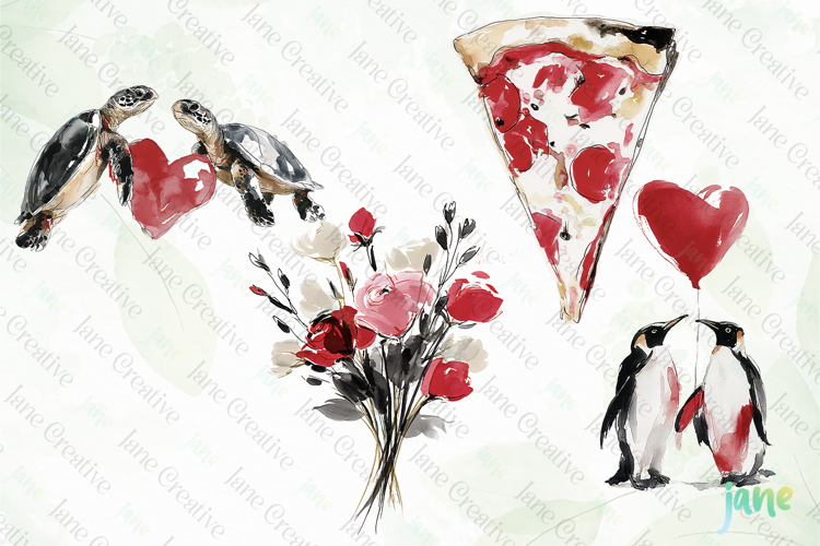 Valentine Hearts Clipart Image 3