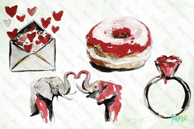 Valentine Hearts Clipart Image 8