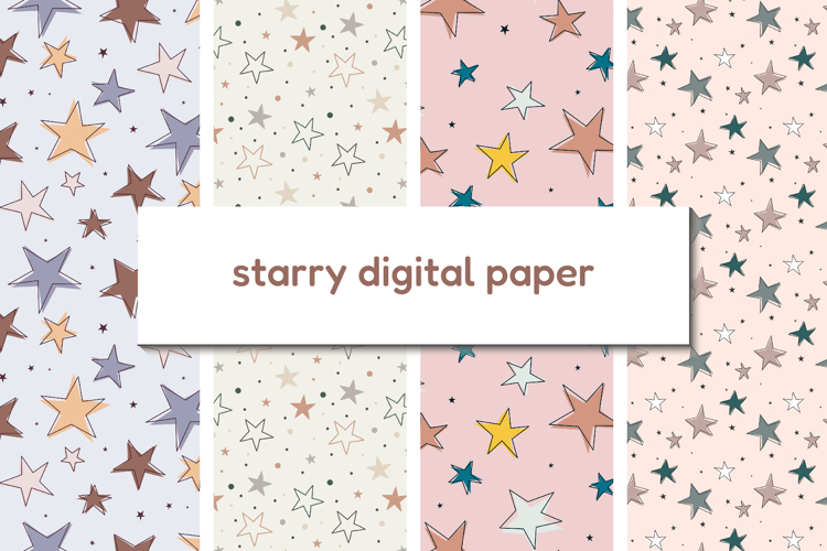 starry seamless pattern