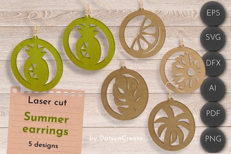 Glowforge Earrings Image 16