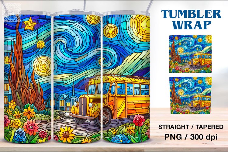 Stained Glass Tumbler, 20 oz Tumbler Wrap