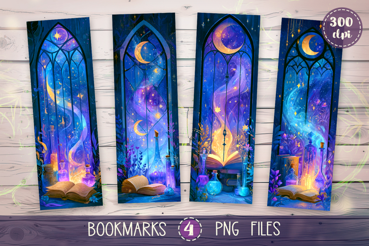 Bookmarks design - Botanical Academy of Wizards.