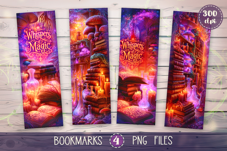 Bookmarks design - Botanical Academy of Wizards.