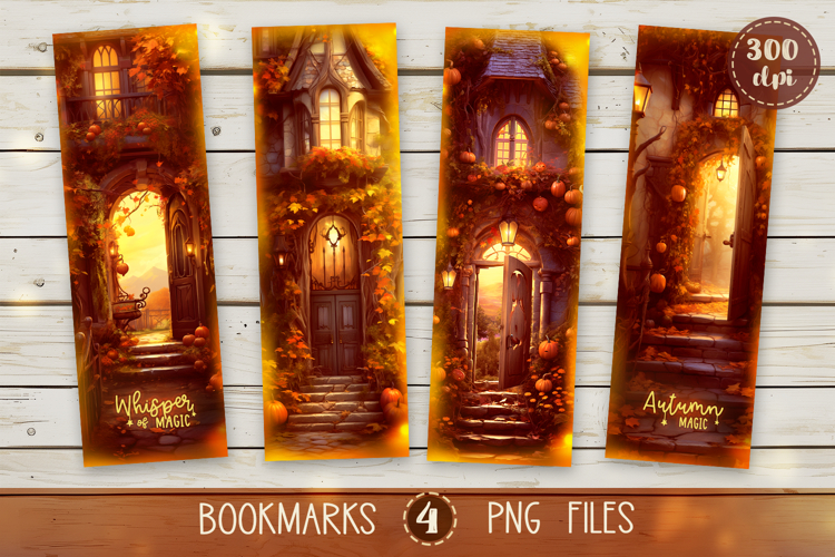 Bookmarks design - Autumn Whisper of Magic.