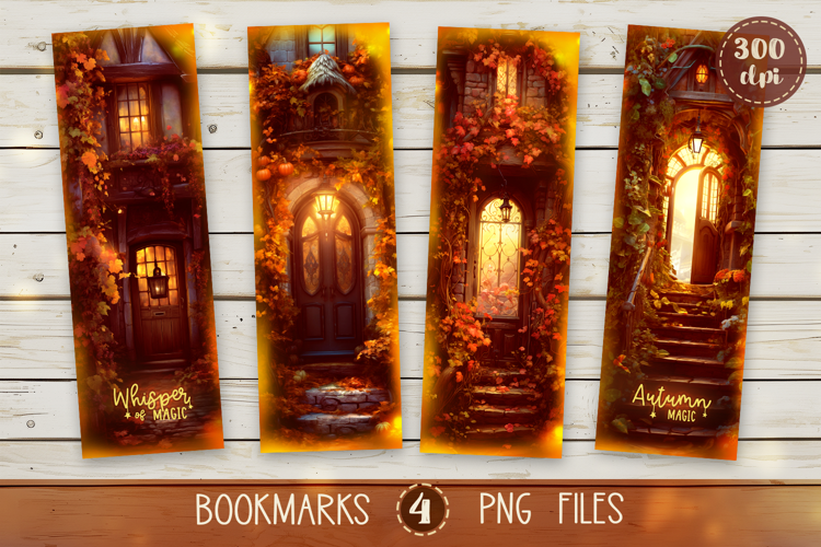 Bookmarks design - Autumn Whisper of Magic.