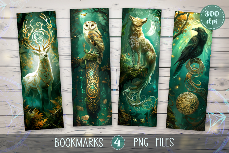 Bookmarks design - Celtic Guardians: Spirits of the Forest
