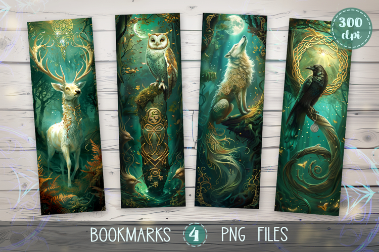 Bookmarks design - Celtic Guardians: Spirits of the Forest