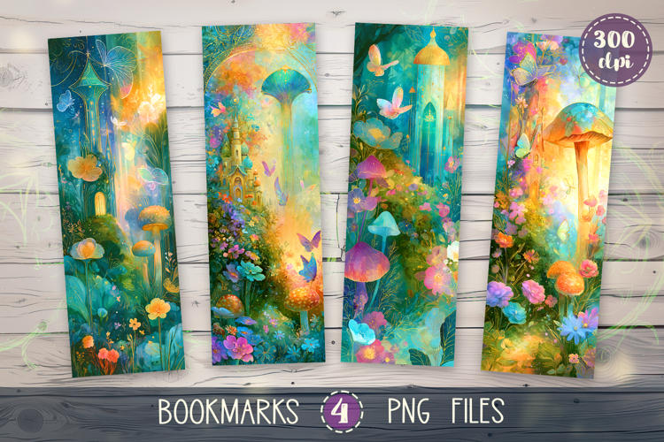 Bookmarks design - Enchanted Forest.