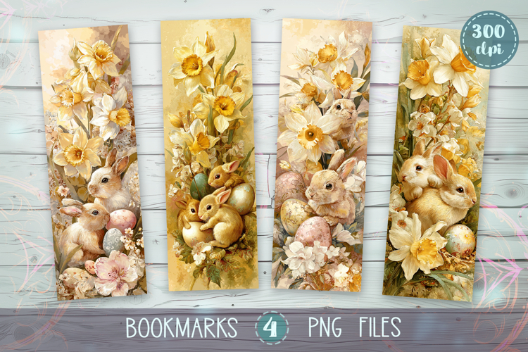 Bookmarks design - Easter Vintage Mood