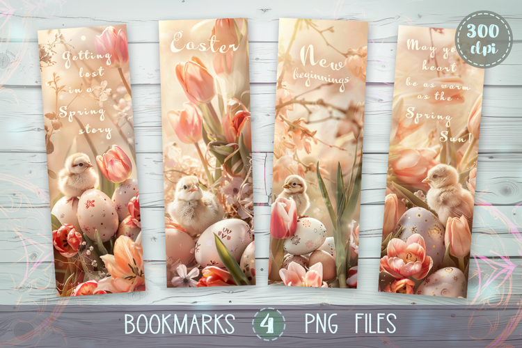 Bookmarks design - Easter Quotes Vintage Mood
