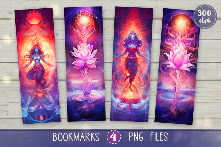 Bookmarks design - Lotus Gods.