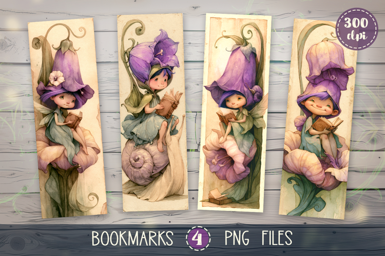 Bookmarks design - Vintage Fairy Stories.