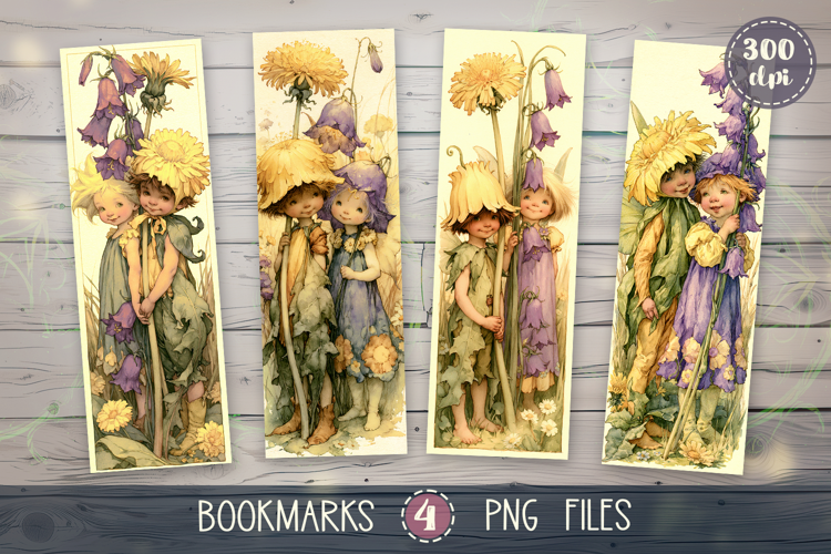 Bookmarks design - Vintage Fairy Stories.
