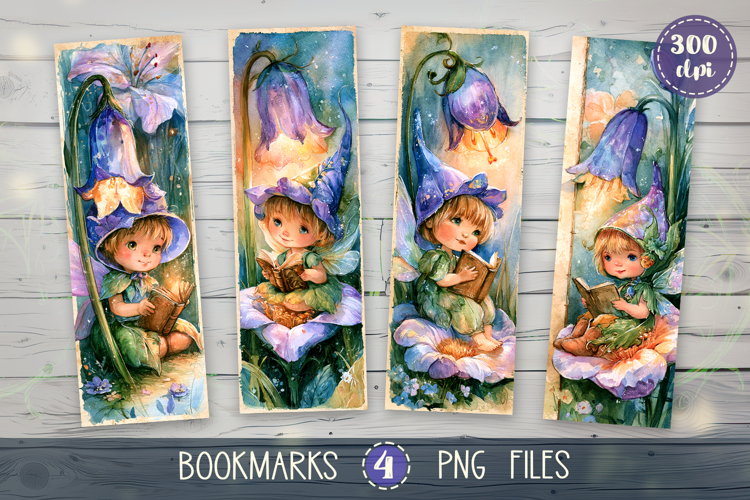 Bookmarks design - Vintage Fairy Stories.