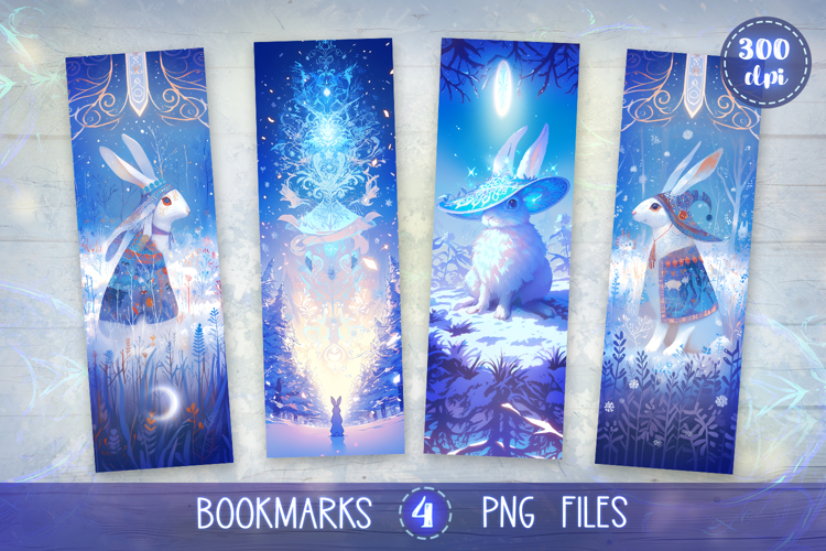 Bookmarks design - Winter Fairy Tale.