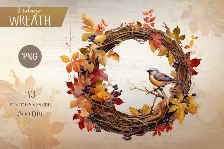 Watercolor Wreath Png Image 24