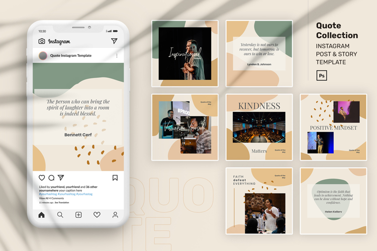 Quote Collection Instagram PSD Template