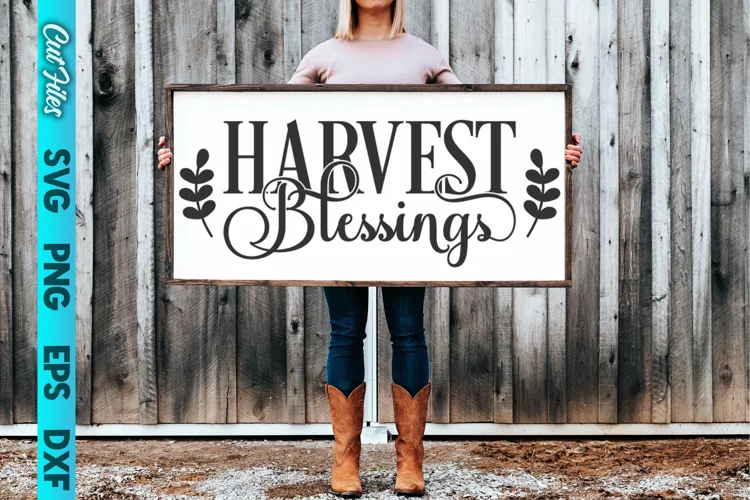 Harvest Blessings SVG Cut File