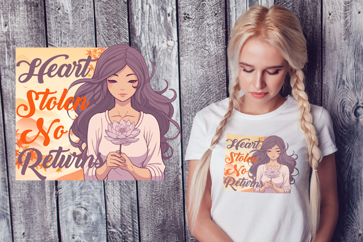 Sublimation Design: Heart Stolen