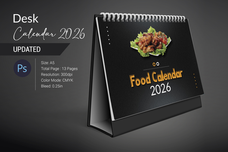 Desk Calendar 2026