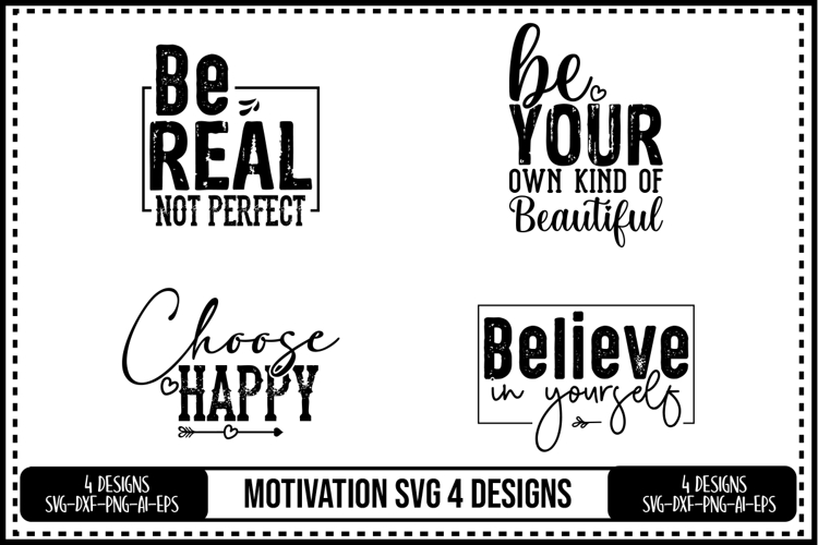 Motivation Svg 4 Designs