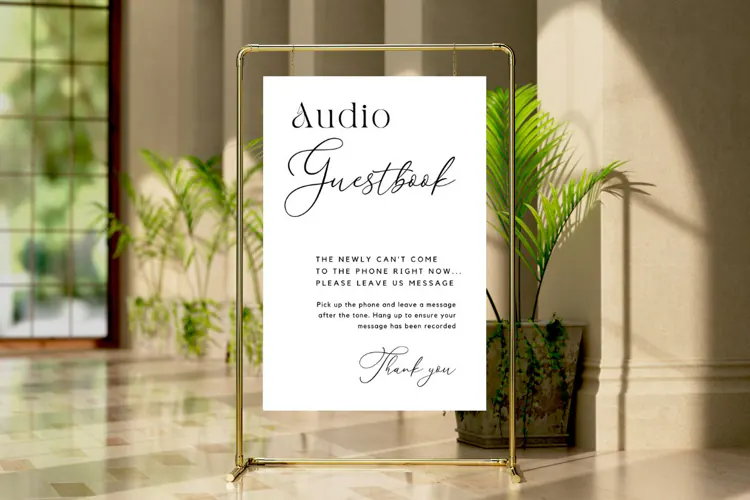 Audio Guestbook Sign Template
